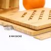 Untersetzer, 5-teiliges Topflappen-Set aus Holz mit Produktbild-Vorschau 4