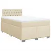 Langlebige Boxspringbett mit Matratze Creme 120x190 cm Produktbild-Vorschau 2