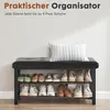 Un banc pour changer les chaussures avec une étagère à Voir les images du produit 5