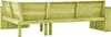 vidaXL Banc d'angle de jardin 239 cm Bois de pin imprégné Voir les images du produit 9