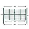 Porta da giardino a doppia anta vidaXL 300x150 cm in Anteprima dell’immagine prodotto 12