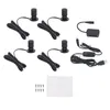 Set di 4 mini faretti LED – 5 V USB, dimmerabili, neri, Anteprima dell’immagine prodotto 1