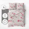 Biber Bettwäsche Rosen 155x220cm Creme Rosa, 100% Produktbild-Vorschau 7