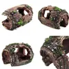 Four different views of a decorative aquarium barrel. Produktbild-Vorschau
