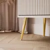 TV-Schrank ZAIRA RTV168 Kaschmir schräge gold Chrom Beine Produktbild-Vorschau 5