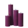 LED Stumpenkerze MIA - Echtwachs - realistische 3D Flamme - H: 15cm - D: 5cm - beere Produktbild-Vorschau