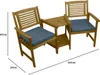 Doppel Gartenbank mit Tisch Loveseat Wetterfest 2-Sitzer Produktbild-Vorschau 8