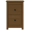 vidaXL Nachttisch Honigbraun 40x35x61,5 cm Massivholz Produktbild-Vorschau 3