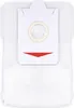 A white vacuum cleaner dust bag with a red triangular design and a circular opening. Anteprima dell’immagine prodotto