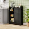 COSTWAY Badezimmerschrank, Nischenschrank mit Schiebetüren, Produktbild-Vorschau 2