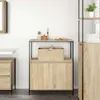 vidaXL Mobile da bagno con ripiani in rovere Sonoma Anteprima dell’immagine prodotto 3
