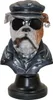 Bulldogge Büste Dogge Hund Welpe Deko Tier Figur Skulptur Produktbild-Vorschau 1