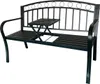 Aga Metall-Gartenbank mit ausklappbarem Tisch 127x53x84 cm Produktbild-Vorschau 7