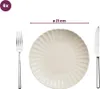 A set of tableware, including a plate, fork, and knife, with a size indicator. Náhled obrázku produktu