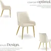 Chaise rembourrée Avane, aspect velours, capacité de charge Voir les images du produit 3