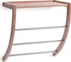 Zeller Handtuchregal, Bamboo/Metall verchromt 38x24x40 Produktbild-Vorschau 3
