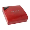 PAPSTAR 50 Servietten, 3-lagig 1/4-Falz 33 cm x 33 cm rot | Produktbild-Vorschau 1