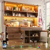 Buffet moderne Flieks avec éclairage LED et application, Voir les images du produit 5