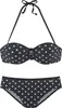 LASCANA Bügel-Bandeau-Bikini schwarz-weiß Größe 48 Cup A Produktbild-Vorschau 1