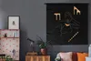 MuchoWow® Wandteppich Wandbehang Frau - Gold - Schwarz - Produktbild-Vorschau 5