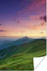 MuchoWow® Poster Berg - Gras - Landschaft - Abend 20x30 cm Produktbild-Vorschau 1