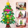 Árbol de Navidad de fieltro con guirnalda de luces LED y 32 Vista previa de la imagen del producto 12
