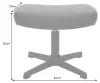riess-ambiente Hocker VOGUE 45cm schwarz Kunstleder Metall Produktbild-Vorschau 6