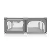 A gray playpen with mesh sides, shown from the front against a white background. Anteprima dell’immagine prodotto