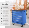 Vozík na nářadí s 5 zásuvkami - modrý Náhled obrázku produktu 9