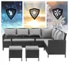 SVITA MADISON Polyrattan Lounge Gartenmöbel Rattan Set in Produktbild-Vorschau 3