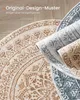 SONGMICS HOME Teppich rund, 120 cm d, Wohnzimmerteppich, Produktbild-Vorschau 3