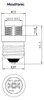 4x lampenfassung Adapter Konverter E27 Fassung auf G9 Produktbild-Vorschau 2