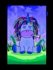 PSYWORK Schwarzlicht Stoffposter Neon "Unicorn Weed Joint", Produktbild-Vorschau 2