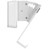 A white wall mount bracket for a speaker. Voir les images du produit