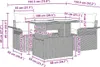 vidaXL Gartensofa-set 5 stk. Beige Poly-Rattan Produktbild-Vorschau 8
