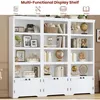 Bücherregal 5 Ebenen - Landhaus Bücherregal mit Schrank - 2 Produktbild-Vorschau 7