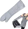 59 cm lange Baumwoll-Ofenhandschuhe, hitzebeständig und Produktbild-Vorschau 5
