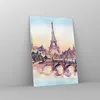 Bilder auf glas - Einteilig - Brücke Eiffle Illustration Produktbild-Vorschau 4