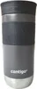 A gray Contigo travel mug with a black grip and lid. Podgląd zdjęcia produktu