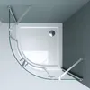 doporro Cabine de Douche Transparent Quart de Cercle Voir les images du produit 2