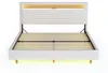 MODFU Lit Adulte 140x200 cm - Lit Capitonné avec Éclairage Voir les images du produit 8