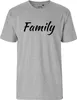 Huuraa Herren T-Shirt Family Schriftzug 3XL Sport Grey Bio Produktbild-Vorschau 2