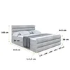 ALTDECOR Boxspringbett mit Fußteil, H3 Matratze und Topper Produktbild-Vorschau 6