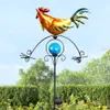 Solar-Wetterhahn mit Dekokugel leuchtend Produktbild-Vorschau 2
