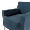 Dekoria Bezug für Karlstad Sessel (hoch), blau, Produktbild-Vorschau 3