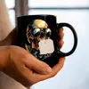 Rocker Totenkopf Tasse schwarz in Schwarz Produktbild-Vorschau 7