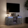 vidaXL TV skrinka s LED osvetlením betónová sivá 100x34x50 Náhľad obrázku produktu 5