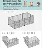 Songmics Freigehege Kunststoff für Kleintiere Grau Produktbild-Vorschau 7