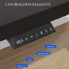 Close-up of a black controller panel for a height-adjustable desk mounted underneath the desktop, showing an LED display and buttons. Anteprima dell’immagine prodotto