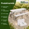 TRUTZHOLM Bierzeltgarnitur 3-teilig klappbar, 1 Tisch & 2 Produktbild-Vorschau 9